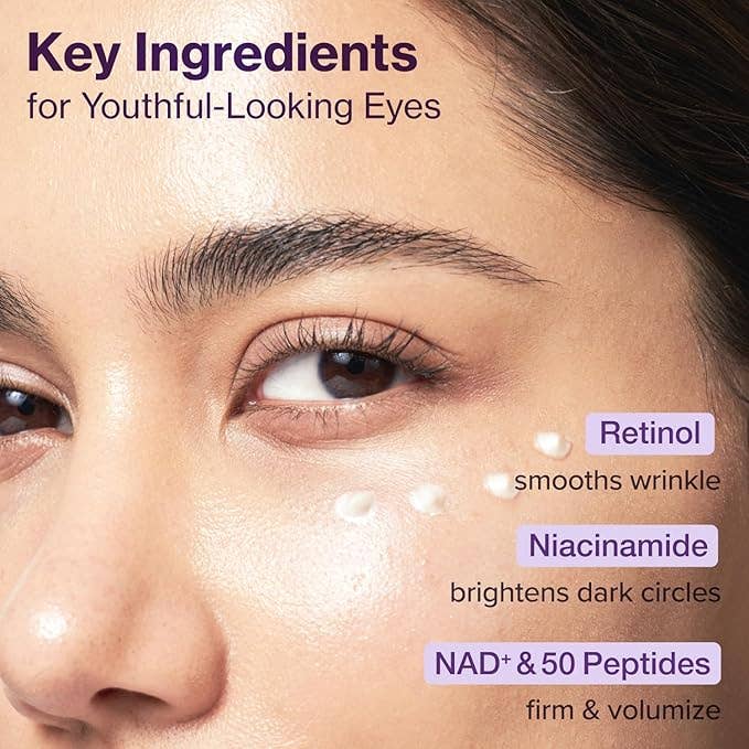 Targeted care for tired-looking eyes