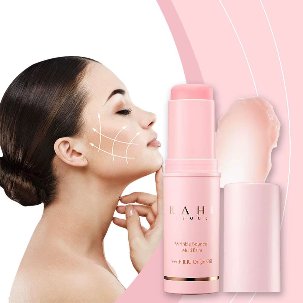 KAHI Wrinkle Bounce Multi Balm Facial Moisturizer All-In-One Hydrating Lip Balm Eye Cream Make up Base Daily Face Moisturizer