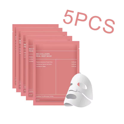 GlowDrench™ Bio Collagen Face Mask – Deep Hydration & Pore Refining (1/4/10 Pcs)