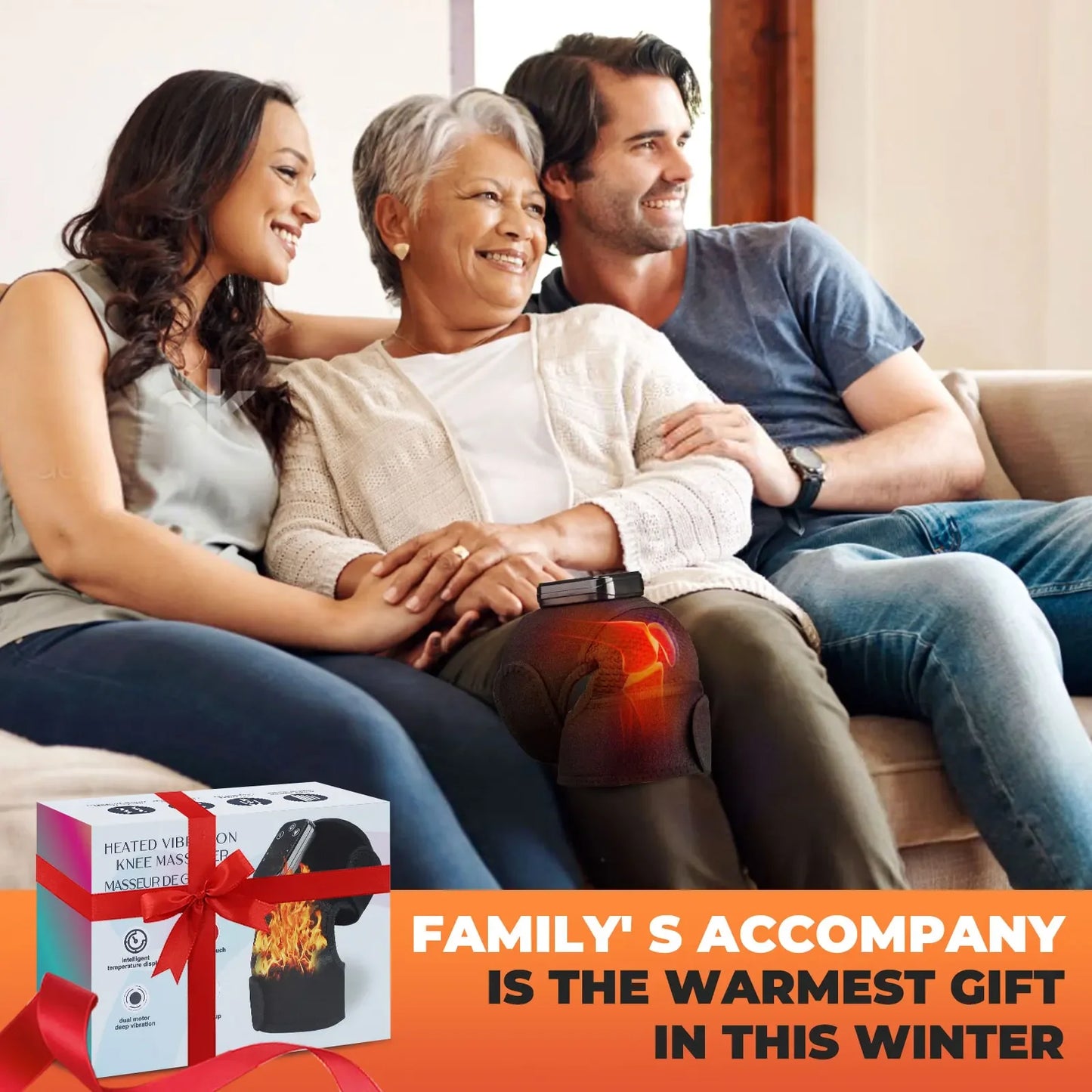 Experience Ultimate Comfort with the 3-in-1 Electric Heated Vibration Knee Massager for Pain Relief and Relaxation