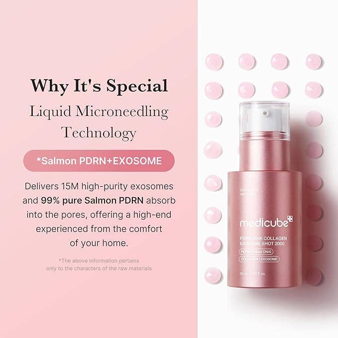 MEDICUBE PDRN Pink Collagen Exosome Shot Serum 2,000 PPM