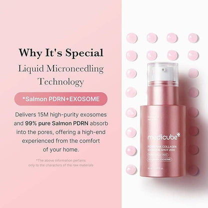 MEDICUBE PDRN Pink Collagen Exosome Shot Serum 2,000 PPM
