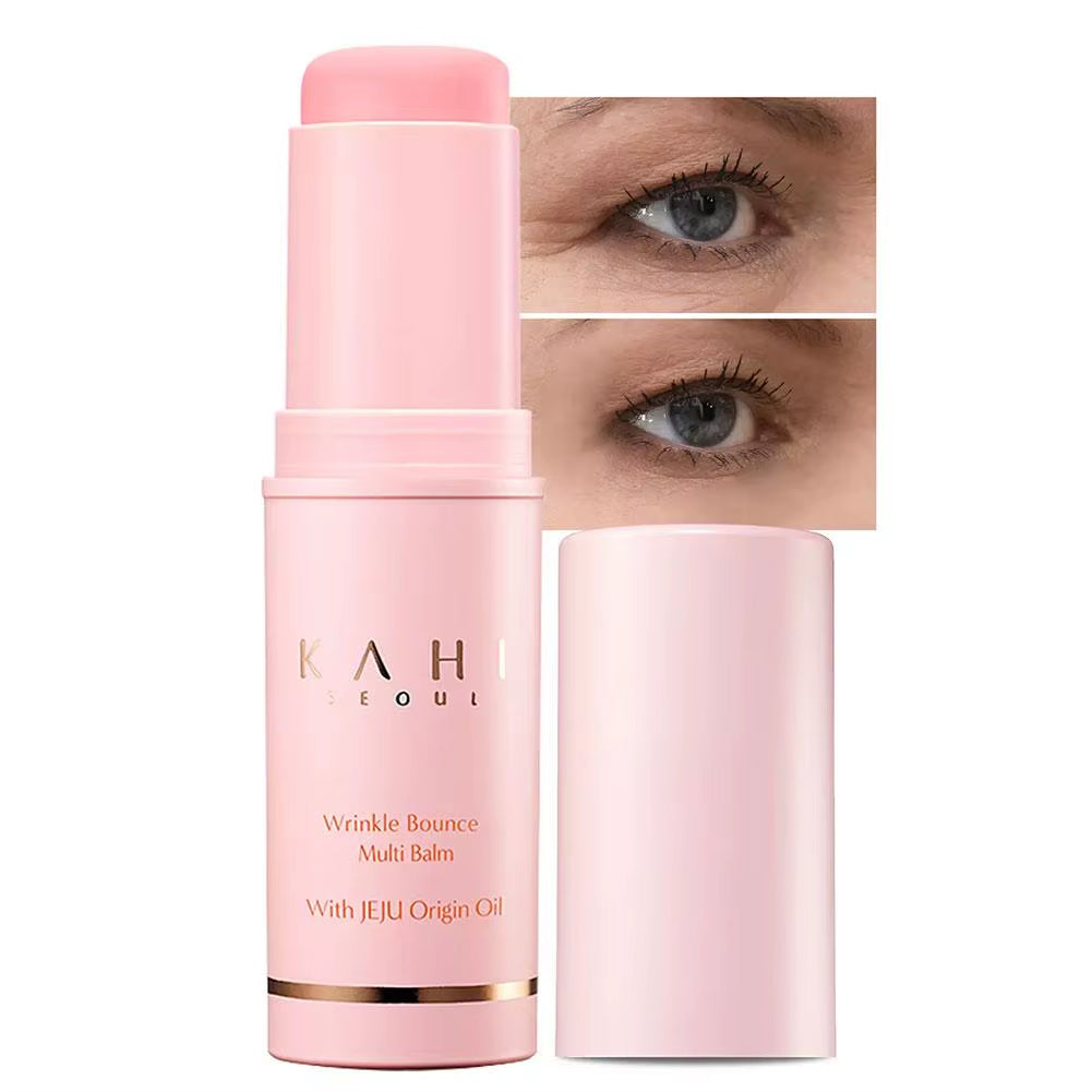 KAHI Wrinkle Bounce Multi Balm Facial Moisturizer All-In-One Hydrating Lip Balm Eye Cream Make up Base Daily Face Moisturizer