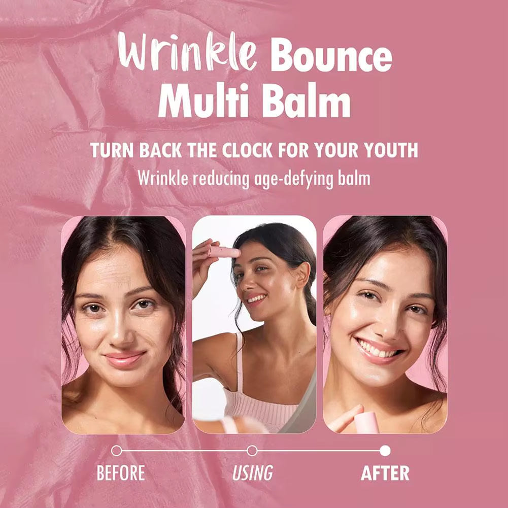 KAHI Wrinkle Bounce Multi Balm Facial Moisturizer All-In-One Hydrating Lip Balm Eye Cream Make up Base Daily Face Moisturizer