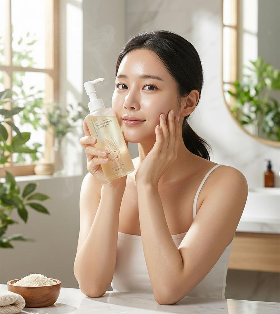 A cleansing oil for a soft, fresh-looking glow