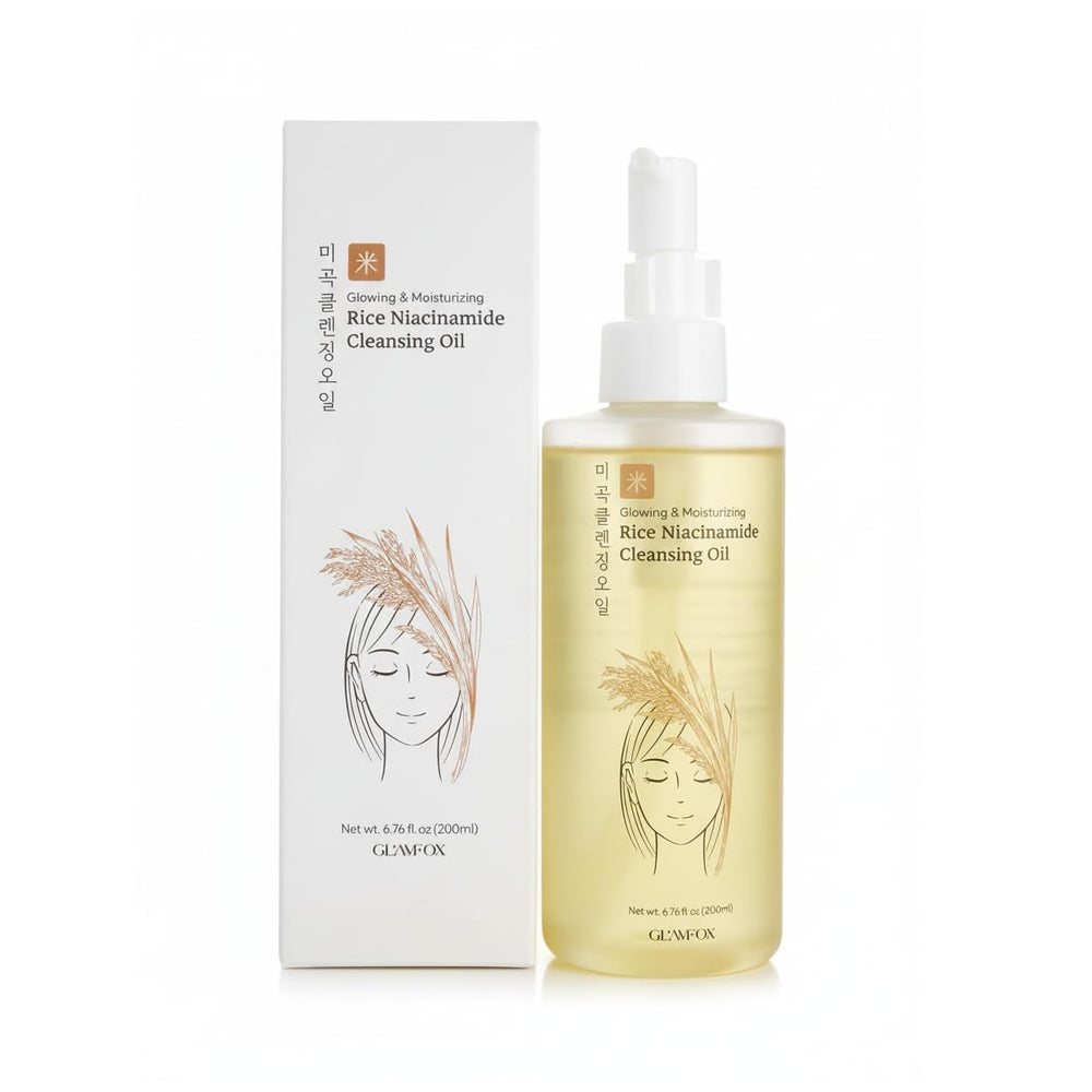 GLAMFOX Rice Niacinamide Cleanser Oil, 200ml
