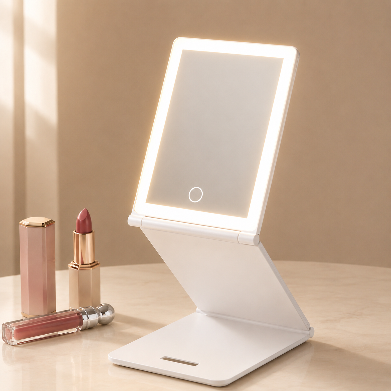 LED Compact Makeup Mirror