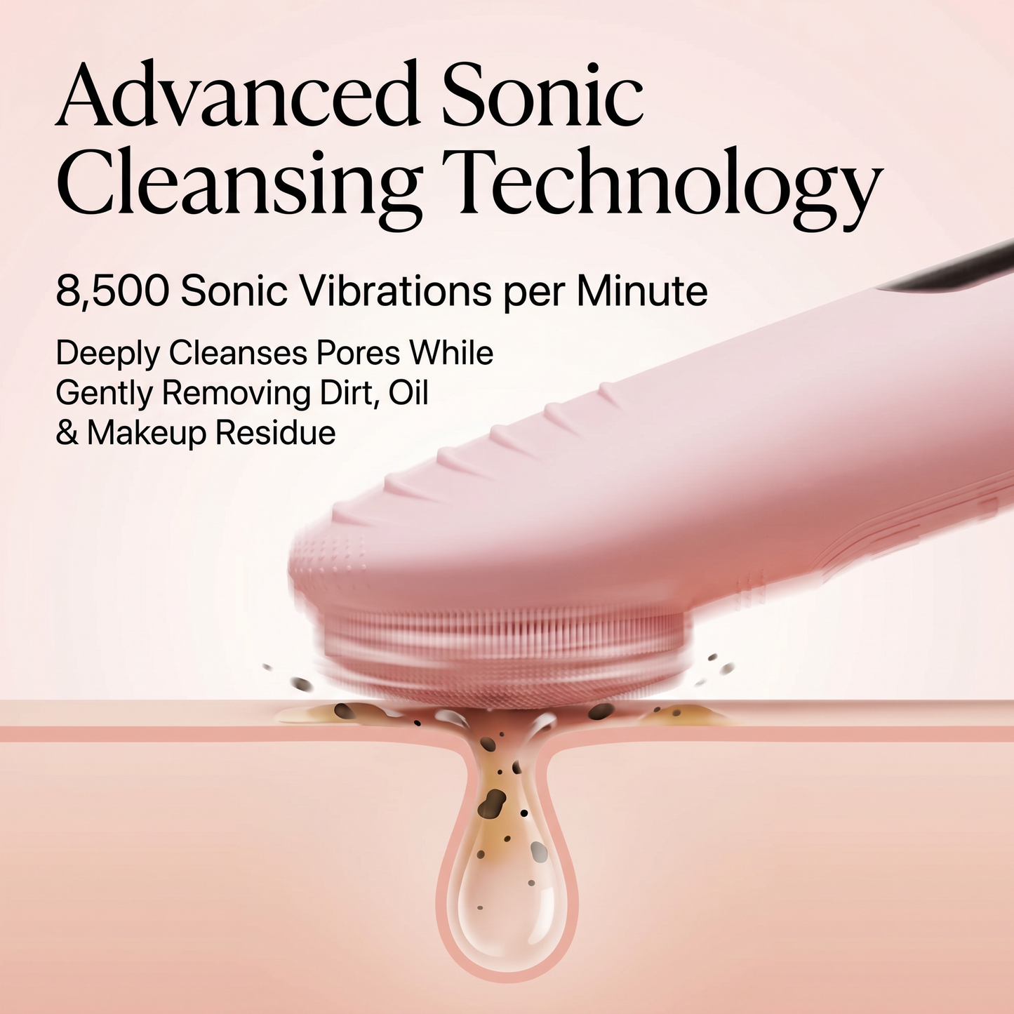 LumiClean™ Sonic Silicone Facial Cleansing Brush | Rechargeable Deep Pore Cleanser