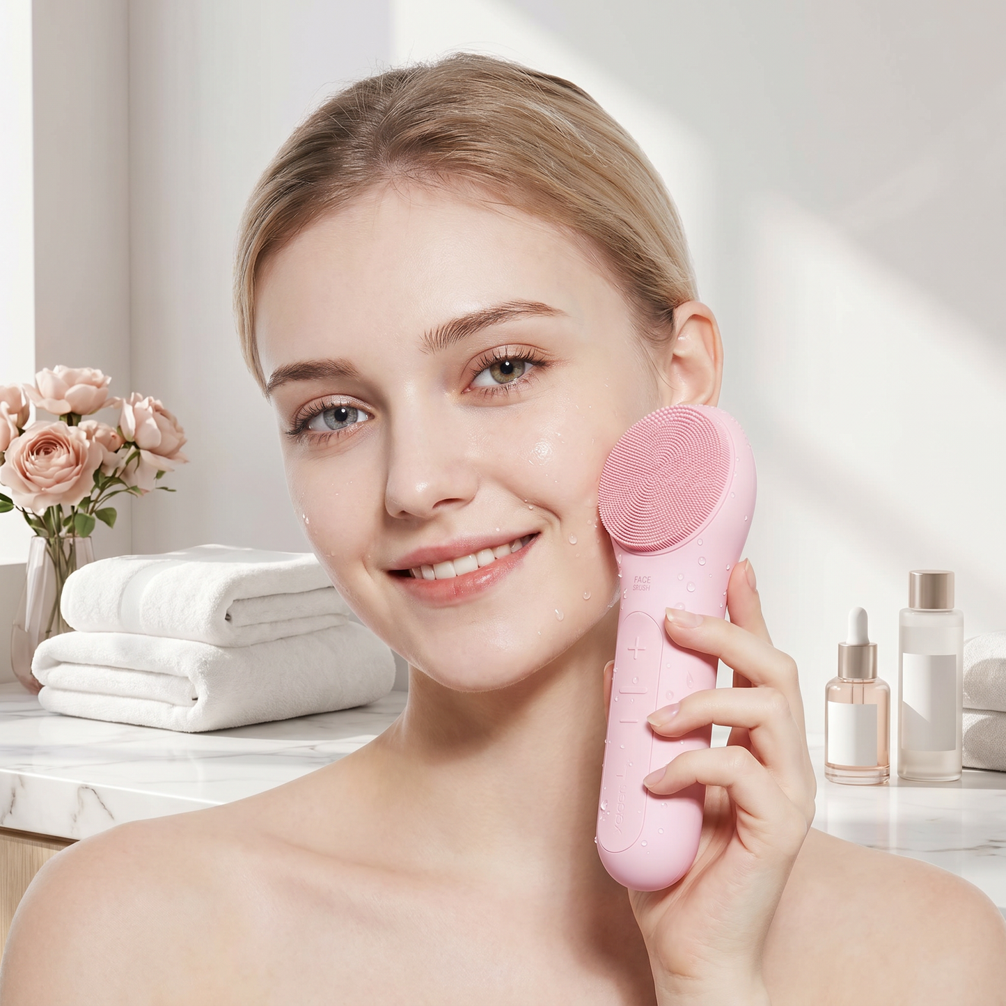 LumiClean™ Sonic Silicone Facial Cleansing Brush | Rechargeable Deep Pore Cleanser