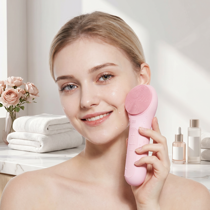 LumiClean™ Sonic Silicone Facial Cleansing Brush | Rechargeable Deep Pore Cleanser