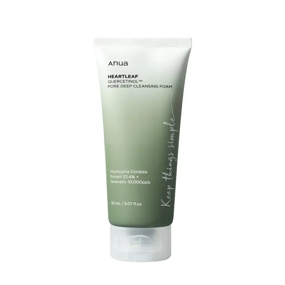 Revitalize Your Skin with ANUA Heartleaf Quercetin Pore Deep Cleansing Foam - The Ultimate Korean Cleanser for a Fresh, Radiant Complexion
