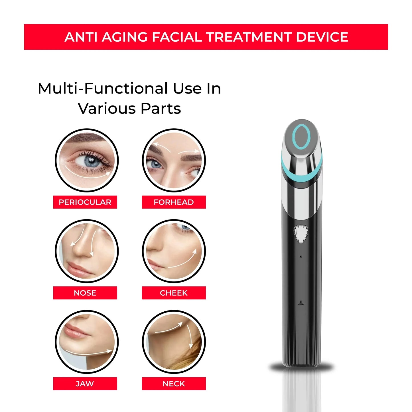 Age-R Booster H Skin Care Facial Home Beauty Device Facial Skin Care Tools anti Aging Microcurrent Lift Face Care Therapy