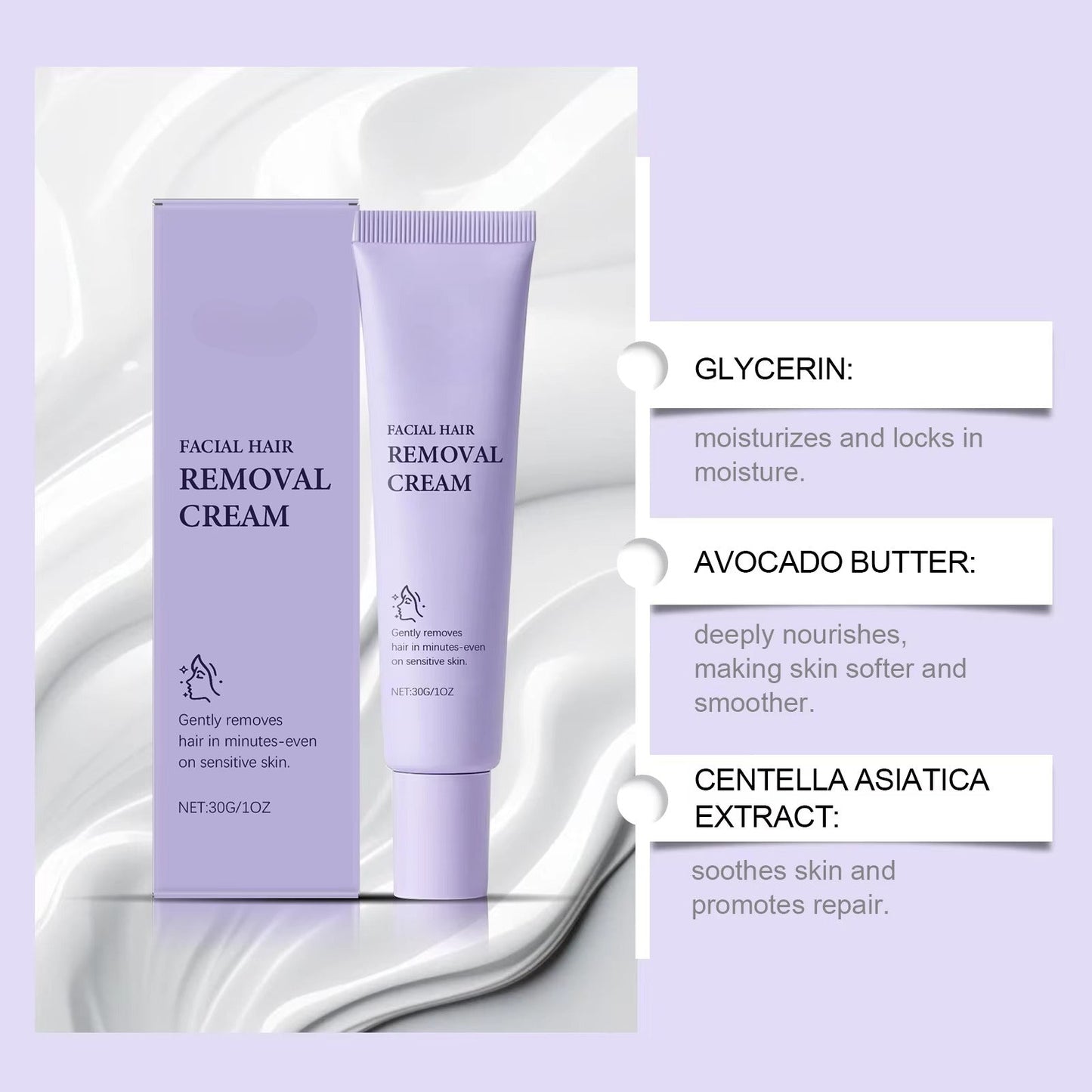 SmoothSilk Painless Hair Removal Cream – Gentle, Fast & Whitening Formula for Sensitive Areas