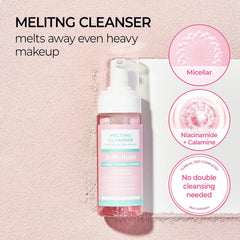 Dr. Melaxin Melting Cleanser Hypoallergenic Makeup Remover – Deep Pore Cleansing Bubble Cleanser for All Skin Types (150ml)