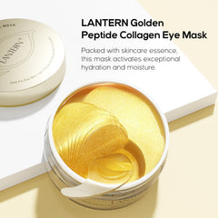 Radiant Golden Peptide Eye Mask – 60 Hydrating Under Eye Patches for Dark Circles, Puffiness & Fine Lines