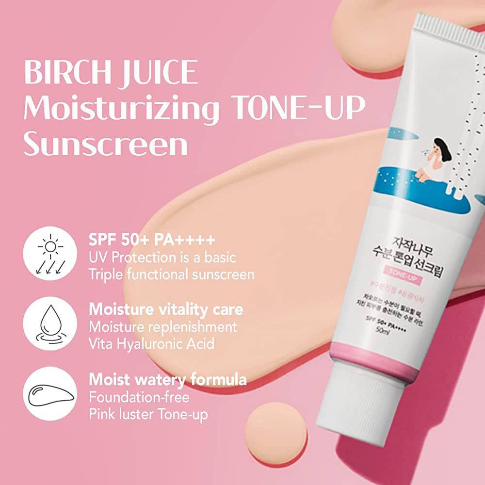 Round Lab Birch Juice Moisturizing Tone-Up Sunscreen SPF 50+ PA++++ | Wholesale K-Beauty